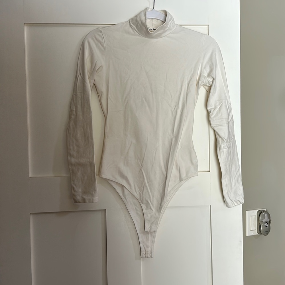 Reformation Jeans turtle neck bodysuit size S